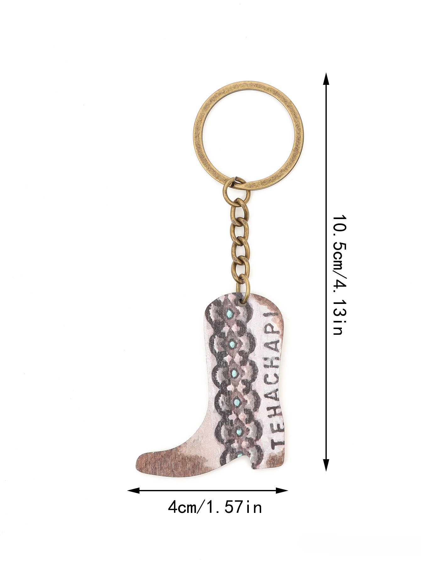 Wholesale of Zinc Alloy Keychains for Western Style Boots